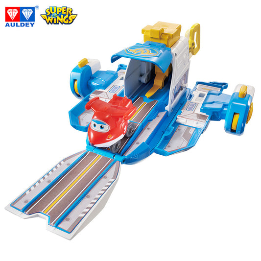 Super Wings Season 4 Mini World Aircraft Playset, Mini JETT Included