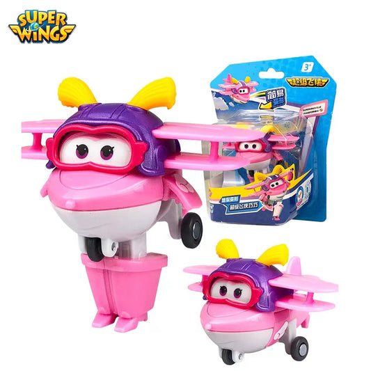 Super Wings Season 7 Mini Transforming Toy ELLIE/SHINE