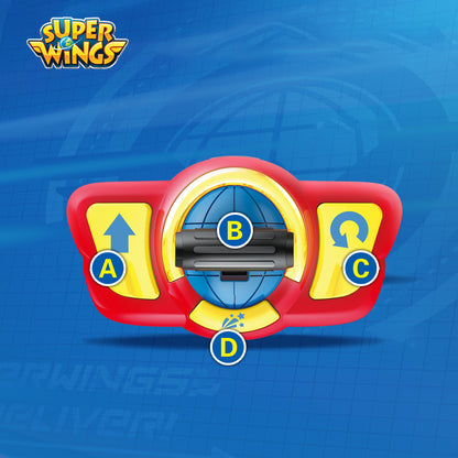 Super Wings Season 1 Remote Control Transforming JETT/DIZZY with Sound Light