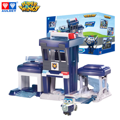 Super Wings Season 1 PAUL'S Police Station Playset, Mini Figures Included