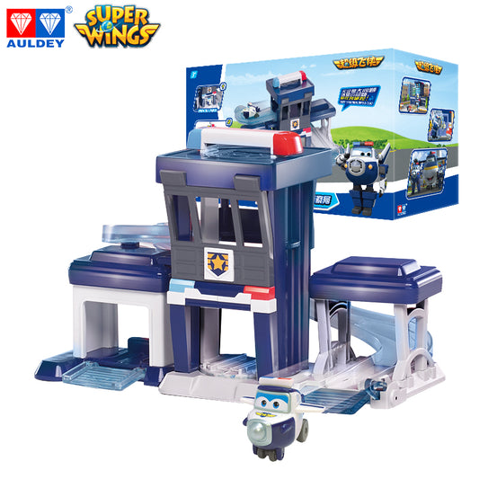 Super Wings Season 1 PAUL'S Police Station Playset, Mini Figures Included