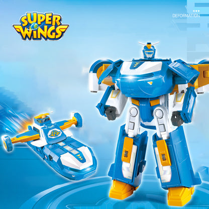 Super Wings Season 6 World Robot with Sound Light, Mini Figures Included