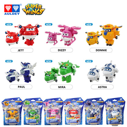 Super Wings Season 4 Mini Supercharged Robot JETT/DONNIE/DIZZY/ASTRA/MIRA/PAUL